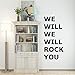 Produktbild Geschnitzte Königin Musik Band Zitat Freddie Mercury Wir Werden Sie Sie Vinyl Aufkleber Für Haus Dekoration Wandtattoo Schlafzimmer Dekor 30X64CM