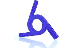 TUXEPOC Sensory Toys for Autism Children -Premium Autism Sensory Equipment - Improve Focus and Relaxation-Grade Silicone Autism Chew Toys(Blue)