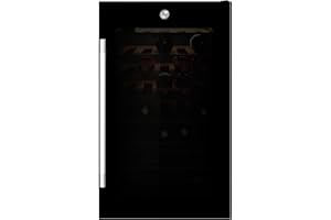 Hoover HWC 150 EELW Cave à vin, 42 bouteilles, connectivité Wi-Fi, 885 x 530 x 580 mm, noir