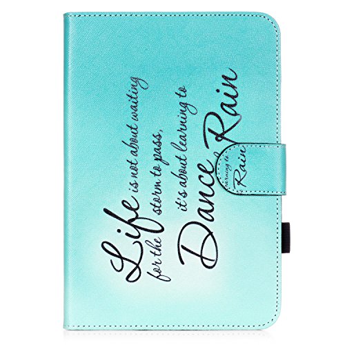 iPad Mini 3 Hülle, Deenor Colorful Painting and Stylish Drawing Wallet Case Book Style PU Leder Flip Protective Stand Flip Schutzhülle Hülle für Apple iPad Mini 1/2/3 Generation. (Rain) - 2