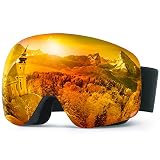 ⛷【EL COLOR DE MEJOR VISIÓN】Con la transimisión de 18%-43%, las lentes Elegear le ofrecen un control de la transmisión de la luz sin precedentes, los colores han sido ajustados de un modo preciso para optimizar el contraste y mejorar la visibilidad. Las lentes han sido diseñadas para que disfrute de la mejor visión posible en diferentes condiciones, así que no tendrás que cambiar de lentes. LENTE ROJA-ANARANJADA SIN MARCO: Nivel 2, luminosidad media. Ideal para tiempo soleado al día.