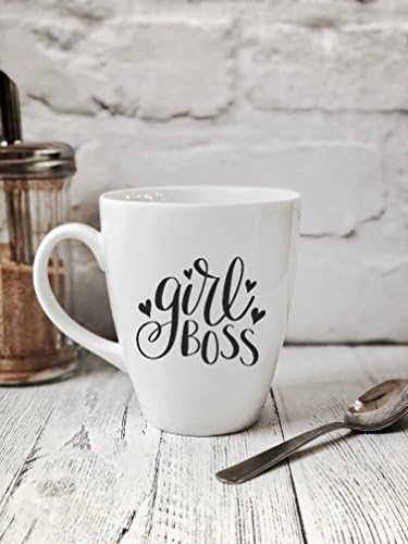 Mug, Porcelain tea coffee mug, novelty mug, work mug, girl boss, feminist, gift idea, birthday, valentines, mothers day, funny quote