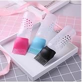 Scalloped Hair Dyeing And Care Oil Application Bottle Refillable Empty Bottle
