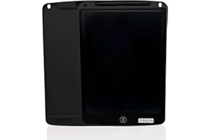 BODYGENIX 12 Inch LCD Writing Tablet with Stylus Pen – Portable Electronic Drawing & Writing Board for Kids – Digital Graphics Pad for Learning, Handwriting, Doodling, Creativity & Gift Ideas - Balck