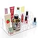 Angelina Acrylic Crystal Clear Cosmetic Case Makeup Holder Brush Organizer Display (16 SECTION)