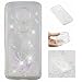 Produktbild LeviDo Motorola Moto E5 Hülle Silikon Transparent 3D Flüssig Glitzer Mode Kreatives Wasser Durchsichtig mit Muster Bling Liquid Handyhülle Cover Moto E5, Weiße Feder