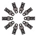 Produktbild coolbuymall 10PCS schwarz Heavy Duty Plane Clips sliding-lock Griffigkeit Zelt/Markise Klemmen Tie Downs für Markisen Landwirtschaft Garten Marine Automotive & mehr