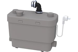 SFA - Pompe de Relevage Sanispeed+ - 4 entrées - Débit Elevé - Enclenchement Bas - Silencieuse (42 dB) - Compatible Adoucisseur d'Eau - 36,7 x 32 x 18,8 cm - 400W - Made in France