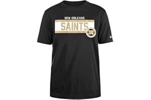 New Orleans Saints NFL Regular T-Shirt High Density Ink Screenprint Front Graphic New Orleans Saints Original Team Color Camiseta Unisex Adulto (Pack de 1)