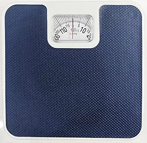 BW Iron Analogue Personal Health Check Up Fitness Weighing Scale - DARK BLUE