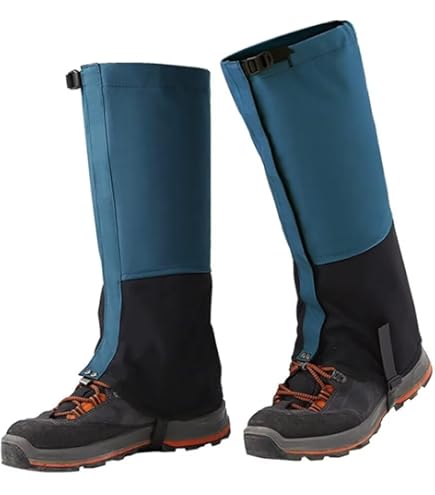 Ghette Impermeabili Unisex 40 Cm - Per Escursionismo, Arrampicata E Neve, Nero - Foto 13