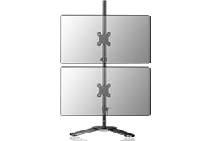 Suptek Stojak na pojedynczy monitor, uchwyt monitora do ekranów 13-27 cali Nachylany obrotowy obrotowy wspornik monitora biurkowego ML6802