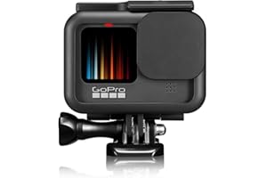 LARRITS Zestaw ramek z silikonową osłoną obiektywu, wodoodporny do GoPro Hero 12/11/10/9