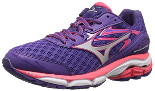 Mizuno Womens Wave Inspire 12 Running Shoe Royal Purple Silver