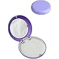 NHCDFA Retainer Case, Teeth Aligner Case with Magnetic Closure, Easy to Clean Retainer Box with Mirror, Denture Box, Travel-Friendly Tooth Retainers and Aligners Case Without Braces (Purple)