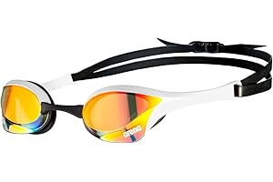 ARENA Cobra Ultra Swipe Occhialini Nuoto da Gara Unisex Adulto, Occhialini Piscina con Lenti Curve, Anti-Appannamento, Protezione UV, 5 Ponti Nasali Intercambiabili