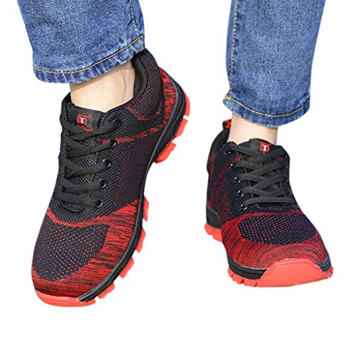 Preisvergleich Produktbild Sumeiwilly Unisex Sicherheitsschuhe S3 Herren und Damen Sommer Arbeitsschuhe Stahlkappe Schutzschuhe mit Stahlkappe Sportlich Atmungsaktiv Turnschuhe Größe 36-46