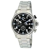Constantin Durmont Herren-Armbanduhr XL Spade Chronograph Quarz Edelstahl CD-SPAD-QZRT-STSTSTBK