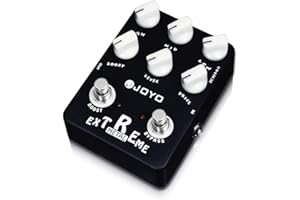 JOYO Pedal de distorsión de metal con ecualizador de 3 bandas y aumento de ganancia bajo-medio-alto para efecto de guitarra eléctrica, derivación (Extreme Metal JF-17)