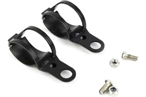 ‎KEENSO Keenso Motorrad Blinker Halterung, 2 stücke/paar Schwarz Motorrad Blinker Halterung Universalanzeige Gabelklammer Metall Gabelverlegung Klemmen Klammern Faber