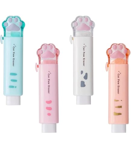 Set Di 6 Matite Meccaniche Kawaii Con Ricariche E Gomme – Simpatiche E Colorate Per Studenti
