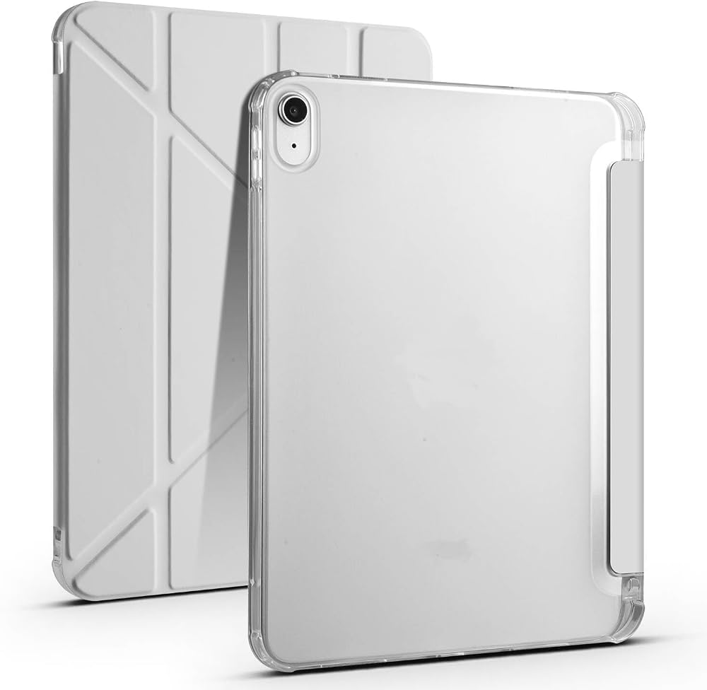 Galaxy Tab S10 Lite 10.9 İnç İle Uyumlu Kalemlikli, Uyku Modlu, Mıknatıslı, Üçgen Standlı, Darbeye Dayanıklı Kaplama Akıllı Kılıf (Gri, Galaxy Tab S10 Lite 10.9 İnç)