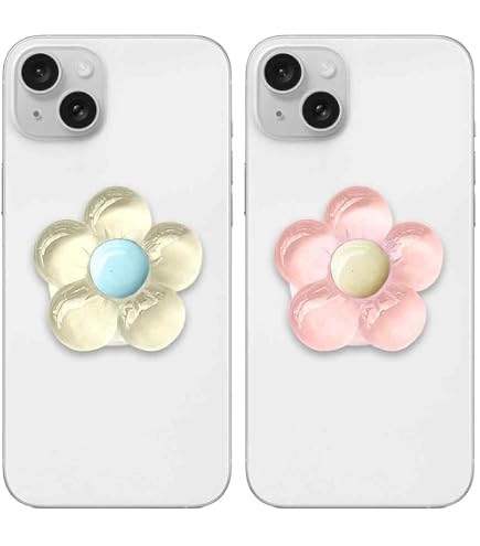 Handy Socket Rosa Griffhalter Mit Herz – 2 Stück, Einziehbarer Standfuß Für Smartphones