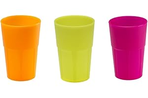 Mojito Design Box Verres à Cocktail, Plastique, Mixtes Couleurs, 0.35 litres, 6 pièces