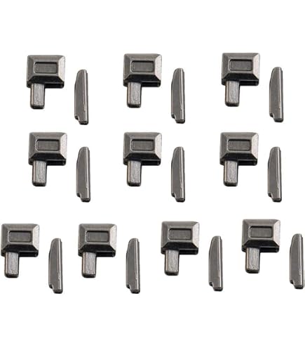 40 Fermagli Per Cerniera #5 A U In Bronzo | Kit Riparazione Per Borse, Giacche E Cappotti
