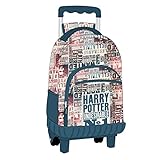 Producto Oficial Artesania Cerda Mochila Carro Escolar Harry Potter Mochila Escolar, 49 cm, Azul