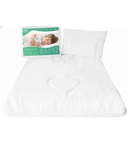 FAM' Home Baby Bettdecke und Kissen Set Cheeky Fox, Kinderbettdecke 90 x120 und 40x60 cm Kopfkissen |Oeko-Tex Standard 100 Zertifiziert| Antiallergie-Option| Geeignet für 70x140 cm Betten