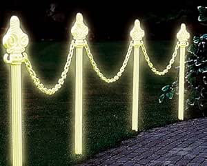 5 Meter Kunststoff Absperrkette Link Sicherheit Dekorative Gartenzaun Kunststoff Sicherheitskette Weiß
