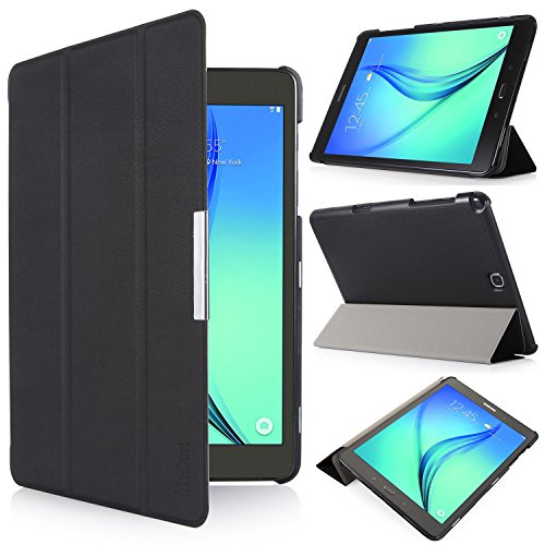 iHarbort® Samsung Galaxy Tab A 9.7 Hülle Case Tasche mit Standfunktion Auto Wake up Sleep PU Leder hüllen für Samsung Galaxy Tab A 9.7 (SM-T550N/ T555N) Smart Cover mit Auto Sleep Wake up / Standfunktion (Galaxy Tab A 9.7, schwarz)