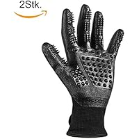 Hunde Handschuh, TINDERALA Katzen Handschuhe Bürste, Haustier Handschuh für Pferd, Pet Grooming Glove Entspannte Fellpflege Striegel Bürsten Pflegenbürste