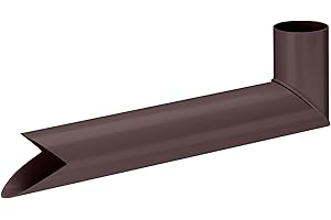 INEFA Pluviale Gargoyle, PVC Pezzo di transizione in plastica PVC-U, per pluviale/pluviale dell'acqua piovana, facile da montare 50mm Marrone scuro