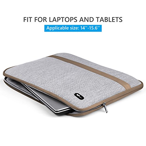 SAVFY Laptophülle 15.6 Zoll Laptop tasche Laptop Sleeve Laptop Tasche Laptop Case Cover mit einer Bildschirmdiagonale von 14-15.6 Zoll, grau - 5