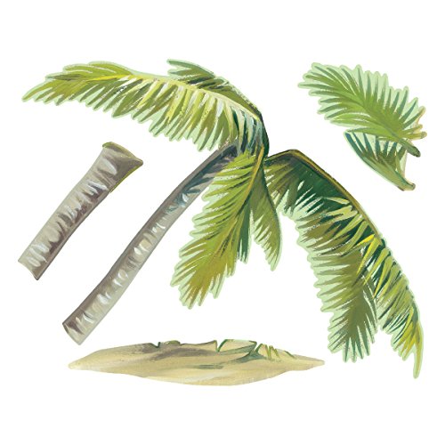 Preisvergleich Produktbild Wallies Breezy Palm Aufkleber Abziehen und Aufkleben Vinyl Wand Kunst, mehrfarbig
