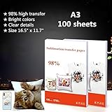 El papel de sublimación está especializado solo en tinta de sublimación. Funciona con cualquier impresora de inyección de tinta con tinta de sublimación. Tinta normal que viene con la impresora no funcionará.