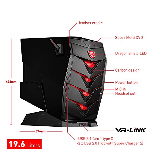MSI Aegis 3 VR7RC-020DE Gaming-PC (Intel Core i7-7700, Nvidia GeForce GTX1060 6GB, 2 x 8GB DDR4, 256GB SSD, Windows 10 Home) schwarz - 16