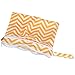 Damero 2pcs/pack Cute Travel Baby Wet and Dry Cloth Diaper Organiser Bag, Yellow Chevron+Blue Chevron