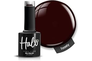Halo Gel Polish 8ml - Toasty. UV/LED Gel Nail Polish, Long Lasting & Easy To Apply. Nail Art Colours For Manicure & Pedicure. Gel Polish For Professional & Home Use.