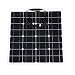 Produktbild FinukGo 12V 50W Flexible Battery Solar Charger Tragbares Solarpanel-Ladegerät mit Clip - Schwarz