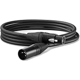 Midex MCB-3X Kaliteli Stereo Mikrofon Kablosu XLR + XLR 3 Metre Siyah Renk