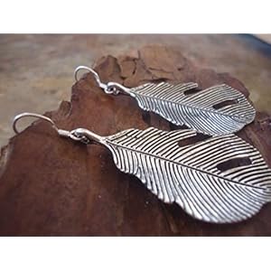 ★ BLATT OHRRINGE 925 Silber ★ längliche Ohrringe