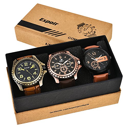 Espoir Analogue Black Dial Men