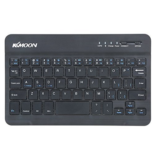 KKmoon 59 Tasti Tastiera Mini Bluetooth Keyboard Ultra Sottile per iOS Android Windows PC Tablet Smartphone