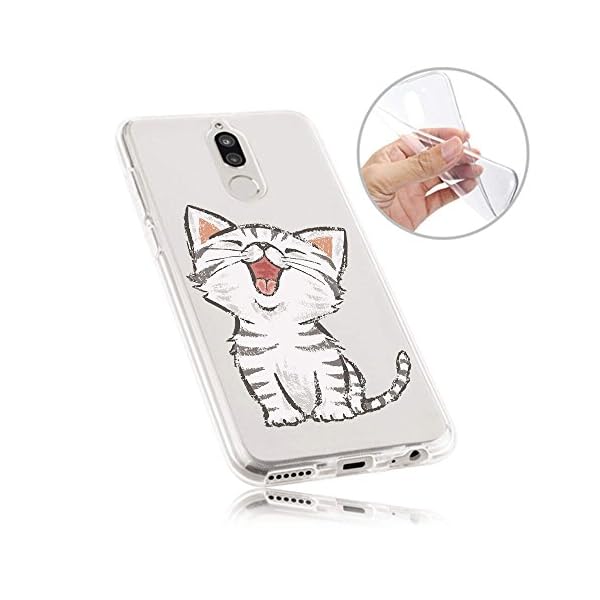Finoo TPU Handyhülle für Dein Huawei Mate 10 Lite Made In Germany Hülle mit Motiv und Optimalen Schutz Silikon Tasche Case Cover Schutzhülle für Dein Huawei Mate 10 Lite - Kleine Katze – Bild 3