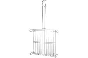 SATURNIA 8160126, Parrilla Barbacoa Doble, 25x25 cm