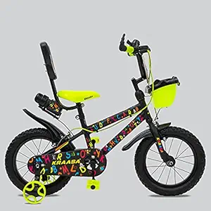 Kraasa Alphabetic Series Kids Cycle for 3 to 5 Years Boys & Girls (14t-Semi-Assembled)