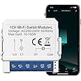 UanTii Smart Switch Module, No Neutral Required,No Hub Required, Tuya Smart Switch Mini Switch Breaker Works with Alexa and Google Home (Wifi 1 Gang)